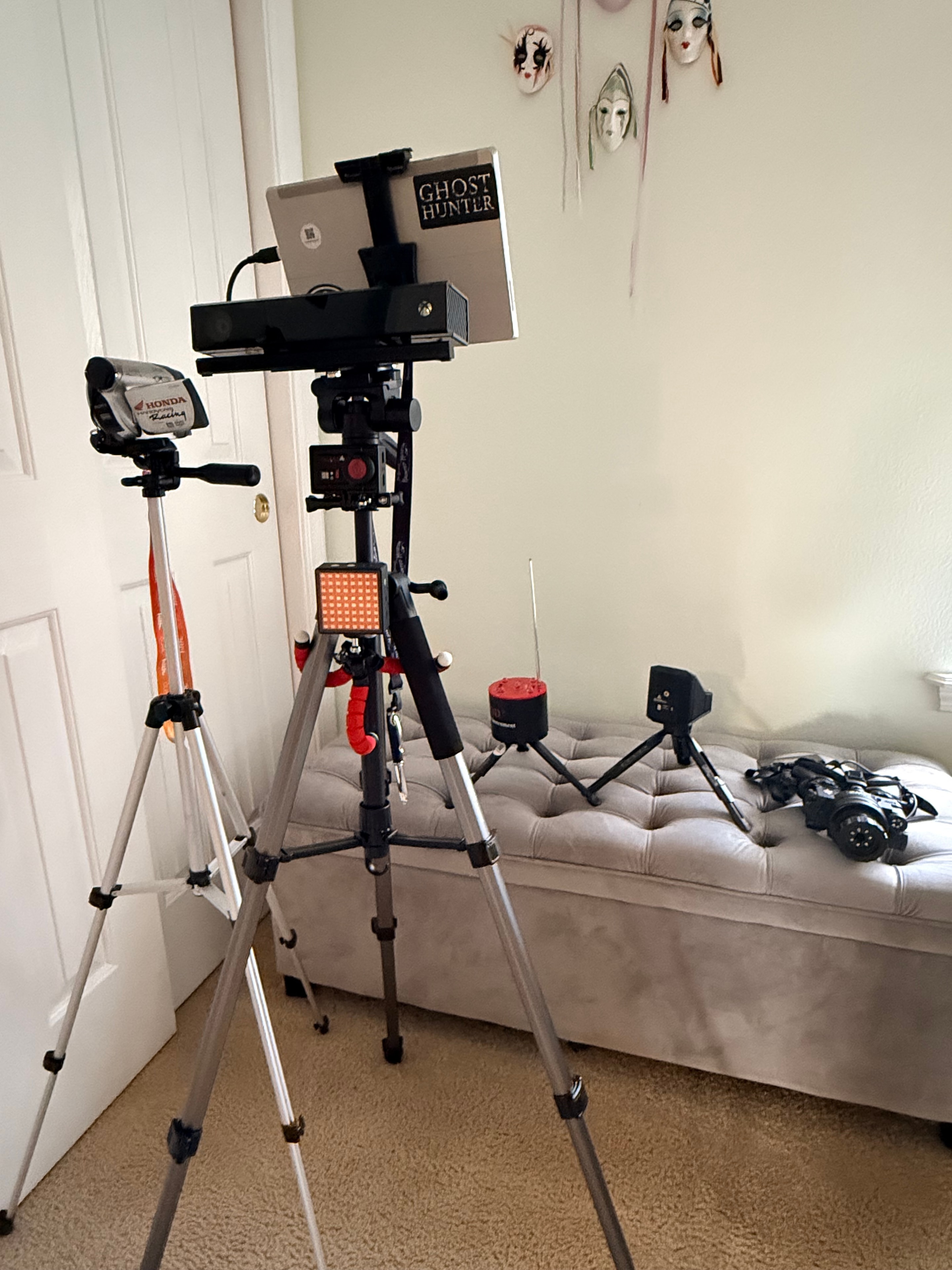 Ghost Host camera rig and investigation equipment setup